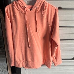 Danskin Women's Peach Hooded Pullover Sweatshirt